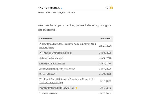 Screenshot of afranca.com.br
