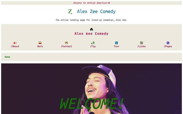 Screenshot of Alex Zee Comedy | Huntsville AAPI/Latinx Stand-up Comedian