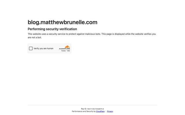 Screenshot of matthewbrunelle.com