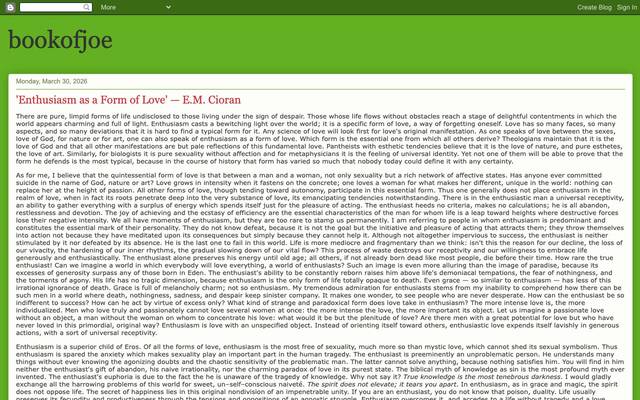 Screenshot of bookofjoe
        I started bookofjoe on August 24, 2004, and have published multiple times daily 7 days/week since then. This August makes 21 years of continued blogging!
