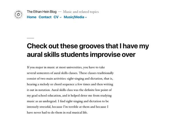 Screenshot of The Ethan Hein Blog
        Music, technology and evolution