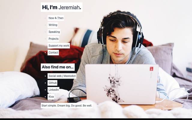 Screenshot of jeremiahlee.com/now
